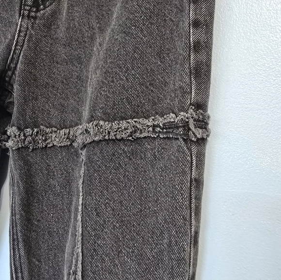 PacSun Eco Black Frayed High Waisted Bootcut Jeans Size 27 - Picture 4 of 10